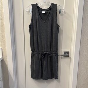 Charcoal Sleeveless Romper
